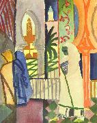 In the Temple Hall, August Macke